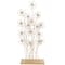 3.25ft. Gold Colored Metal Floral Sculpture with Crystal Embellishments